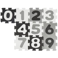 Puzzle mat numbers black & white 10 pcs (19201507)