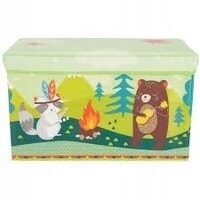 2in1 storage box & bench forest animals (4000452)