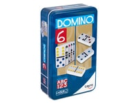 Domino Double 6 Colors Metal Box Cayro (246)