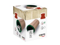 Organic Leather Dice Cup With 5 Poker Dice 16 Mm. Cayro (674)