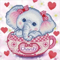 Charity Elephant Diamond Dotz: 40x40 cm (DD5.073)