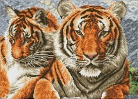 Tigers Diamond Dotz: 37x52 cm (DQ10.003)