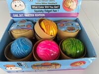 Dumpling Squishy Marble/Rainbow display 12 stuks mix