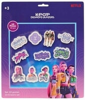 K-Pop Demon Hunters 10 Gommen op blisterkaart (87654802)