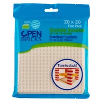 Baseplate 20x20 white OpenBricks (OB-P20WH4)