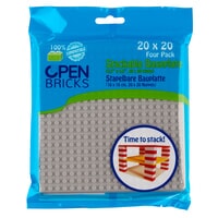 Baseplate 20x20 light grey OpenBricks (OB-P20GY4)