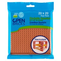 Baseplate 20x20 light brown OpenBricks (OB-P20LB4)