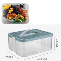 Stackable Storage Box one layer empty green OpenBricks (OB-BX-E1)