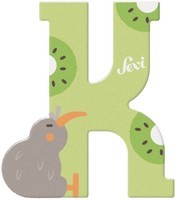 Sevi Letter K Kiwi: 10 cm (83011)