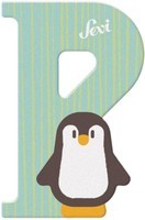 Sevi Letter P Penguin: 10 cm (83016)