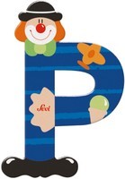 Sevi Letter Clown P: 10 cm (81752)