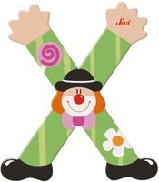 Sevi Letter Clown X: 10 cm (81760)