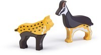 Sevi Dolomites Build-up Animals Antelope/Lynxs: 23x6x16 cm (87860)