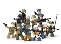 Sluban ARMY WWII MINIFIGURES Blind Bag-12 types 48 bag in 1 display box (M38-B1307)