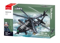 Army-Wz-10S Attack Helicopter 1/45 419Pcs Sluban Army (M38-B1558)
