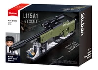 Gun-Awm 1/2 874Pcs Sluban Army Guns Modelbricks (M38-B1590)