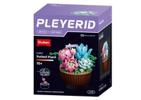 Pleyerid- Potted Plants - Succulents 181Pcs Sluban Flowers & Plants (M38-P8082)