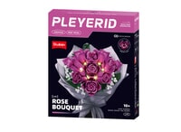 Pleyerid-Flower-Heart - Shaped Red Rose Bouquet (Decorated With Lights) Sluban Pleyerid (M38-P8168)
