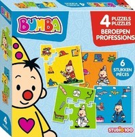 Bumba 4-in-1 puzzel - beroepen - puzzel